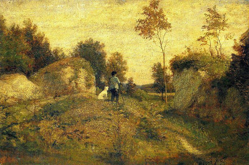 William Morris Hunt A landscape painting simply entitled Landscape Spain oil painting art